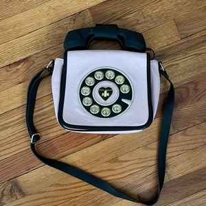 Pink Betsy Johnson phone purse